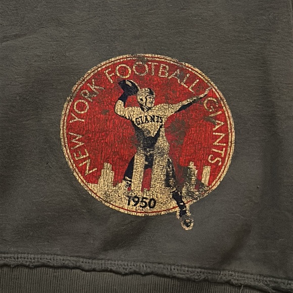 Women’s New York Giants Retro Sport Long Zip Up Sweatshirt - Picture 6 of 6